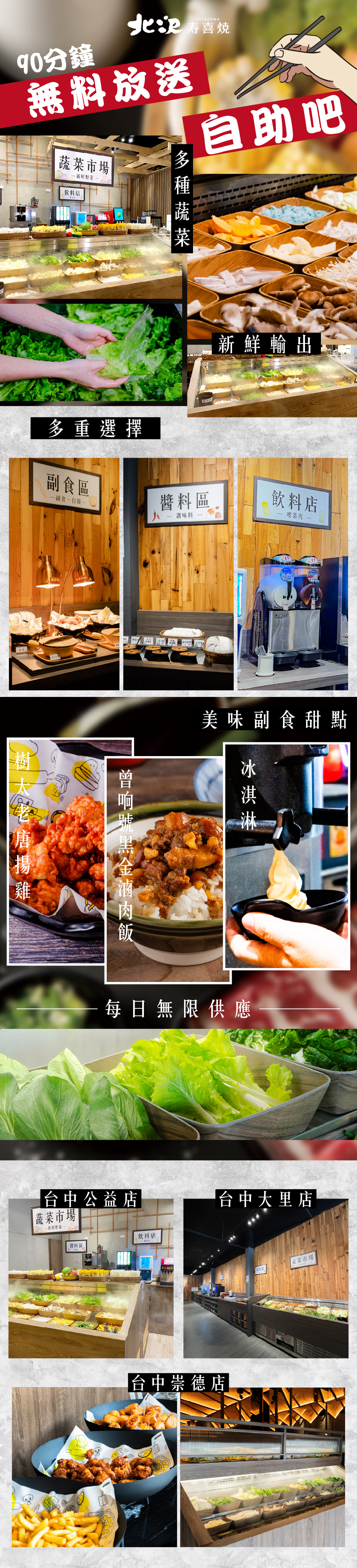 北澤壽喜燒_豐富自助吧