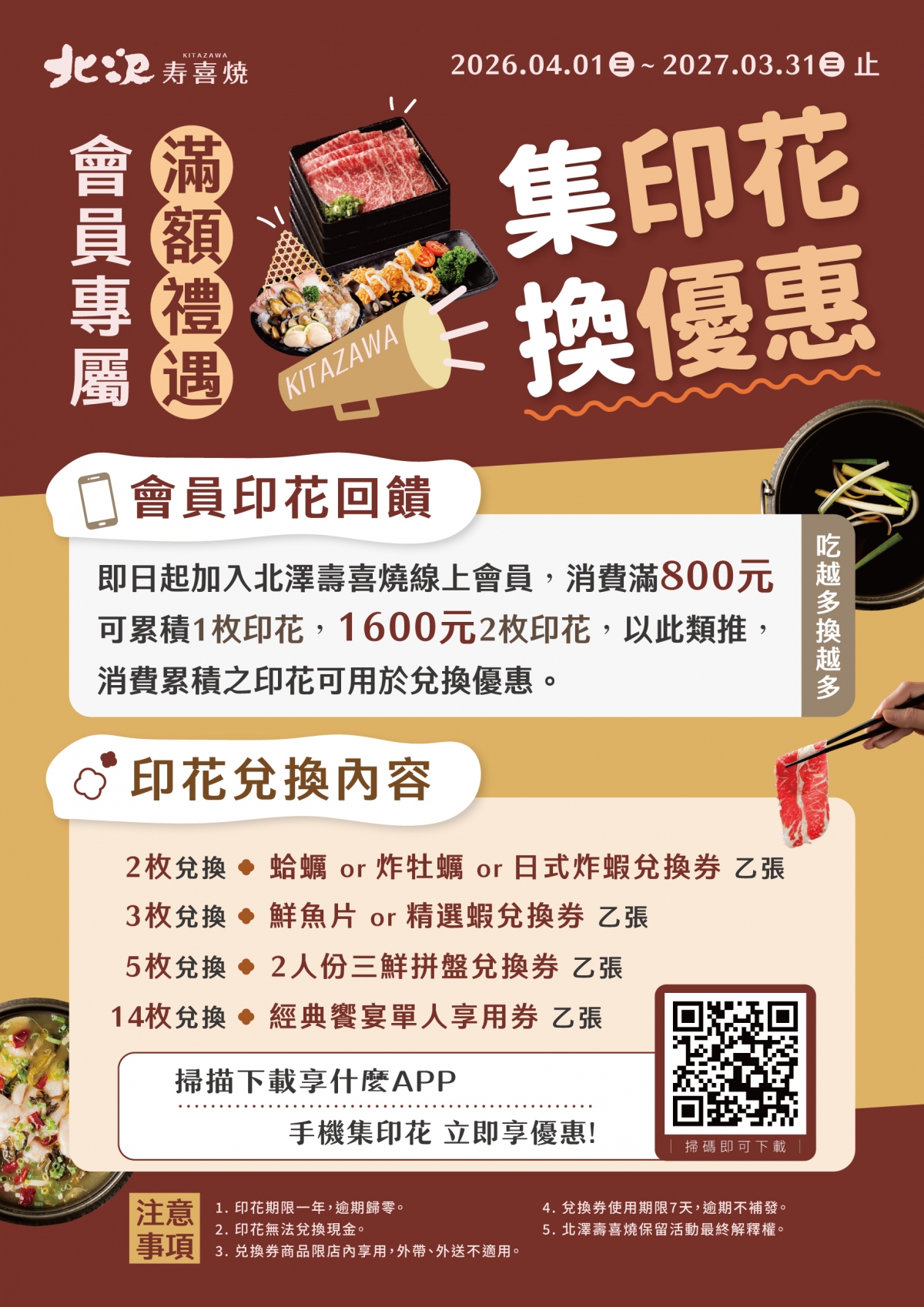 北澤壽喜燒最新會員活動 北澤壽喜燒最新會員活動